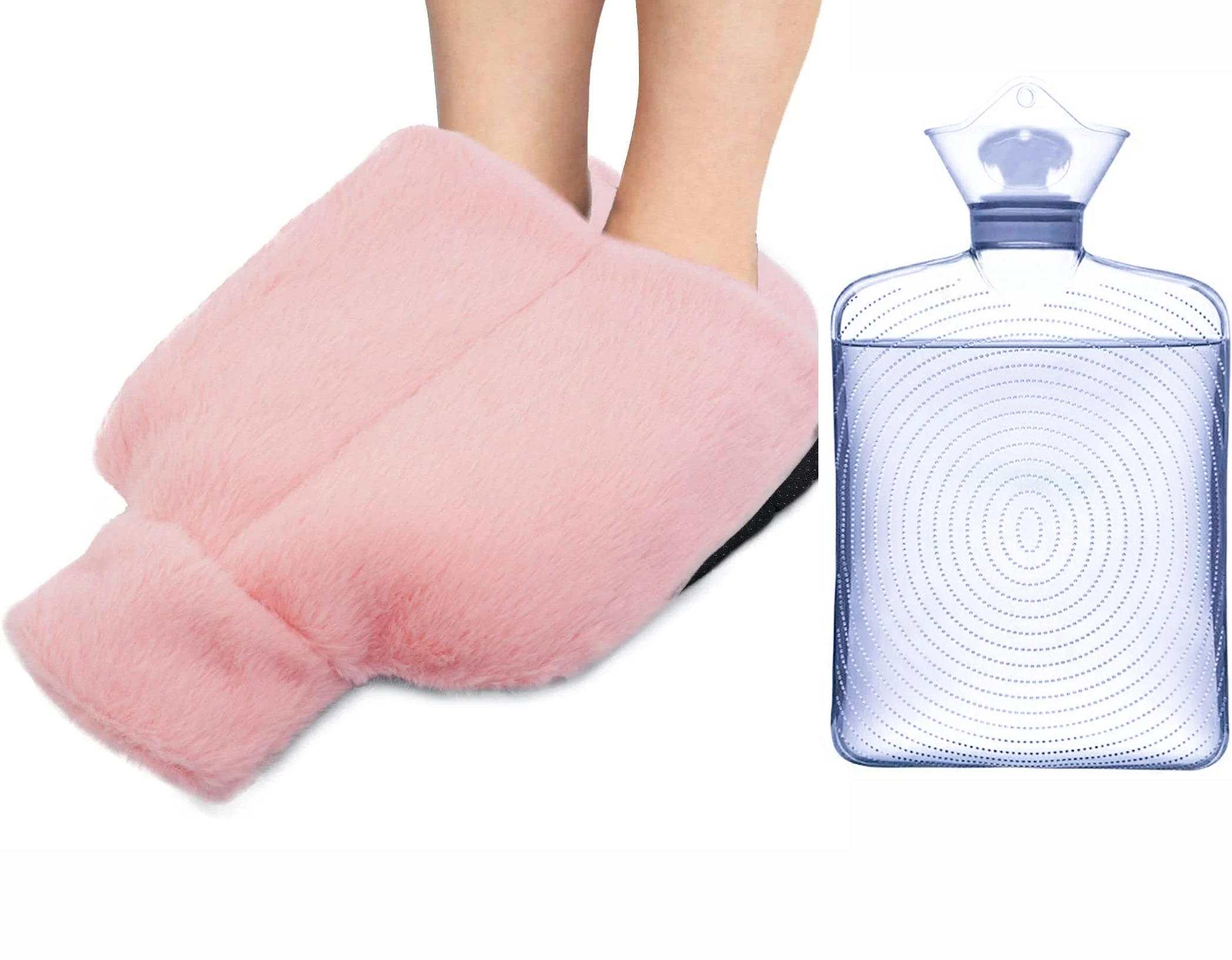 SUPERFA Rubber Hot Water Bottle For Feet, Feet Warmers For - View #2