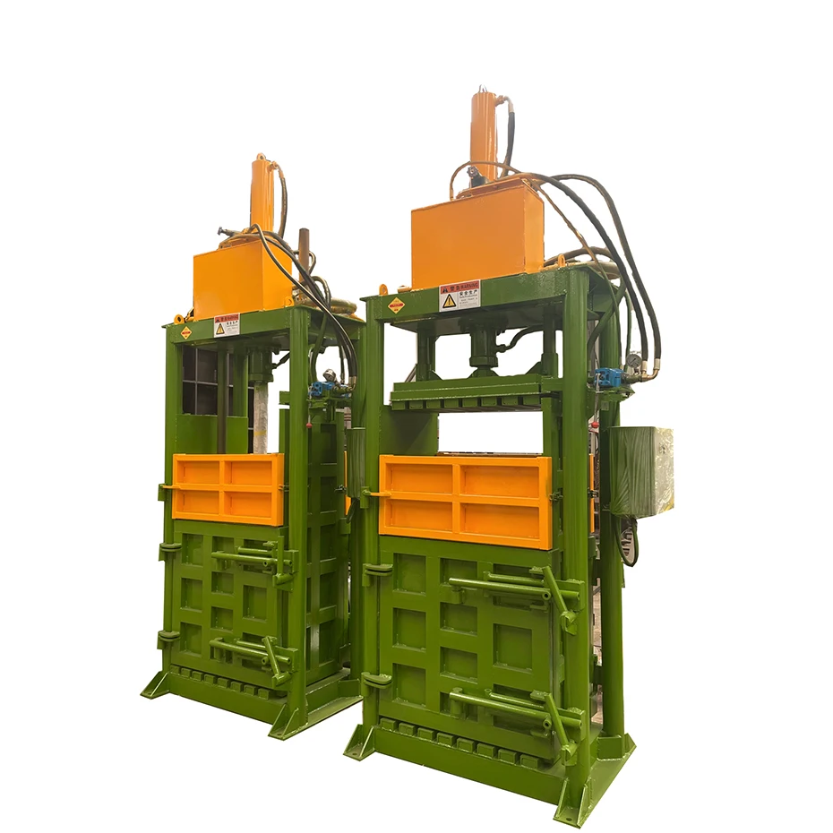 Fully Automatic Baler Hydraulic Paper Press Plastic Bottle Compactor for Home Metal Baler With Hopper