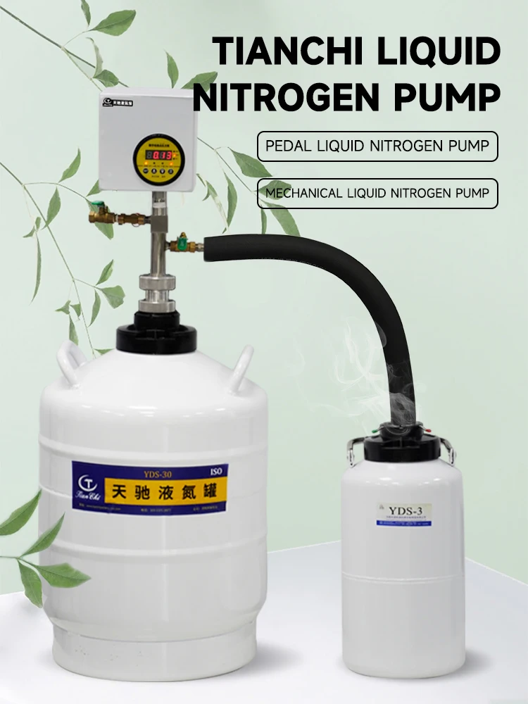 Small Liquid Nitrogen Gas Pump Foot Pumps Mechanical Cryo Ln2 Transfer