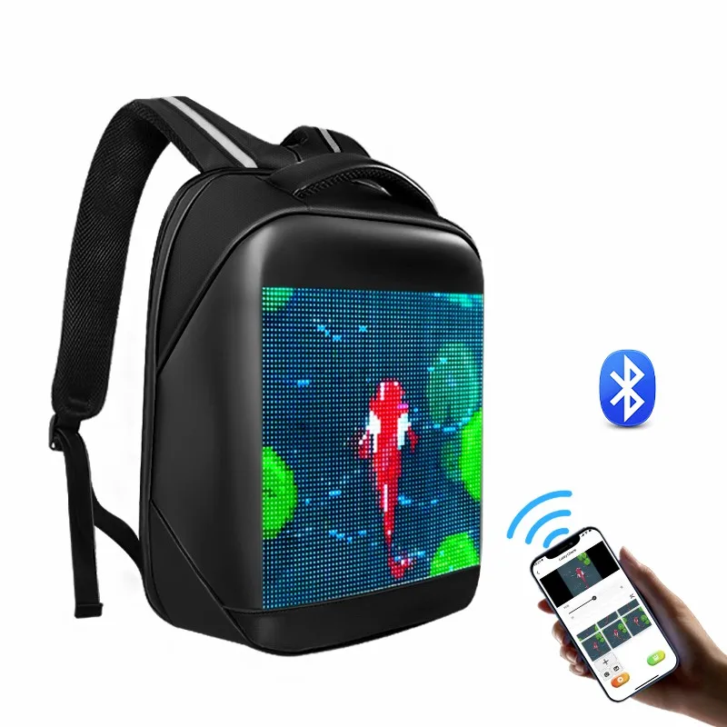 Ransel Backpack Led Screen Fashion Smart LED Backpack Wholesale