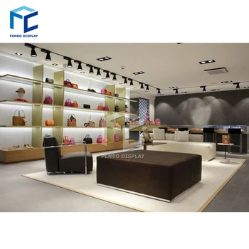 Source Fashion Bag Shop Interior Design Custom Luxury Leather Handbags  Showroom Design Retail Boutique 3D Interior Bag Store Design on  m.