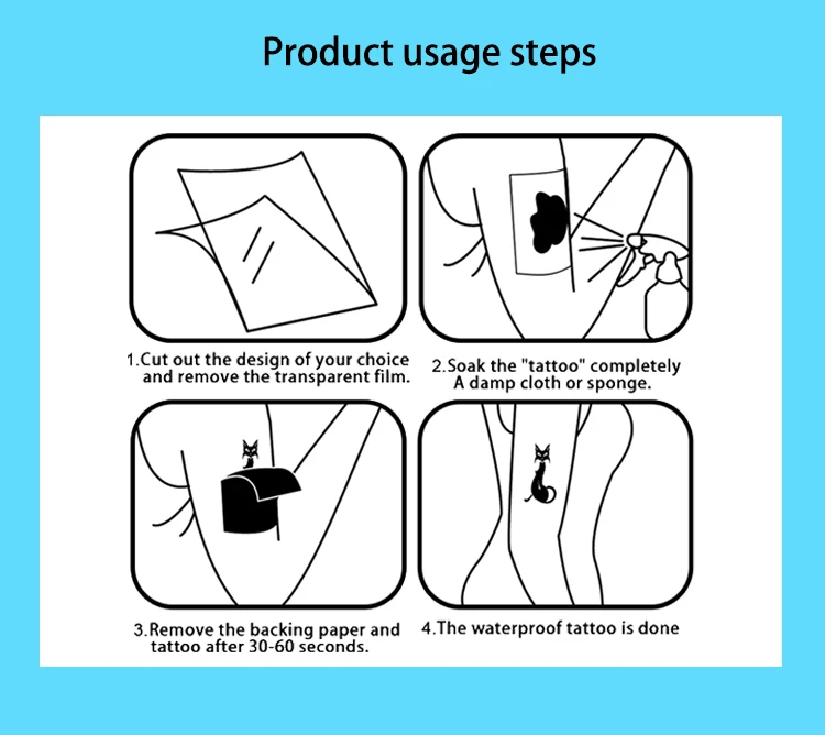 Wholesale Hand Tattoo Stickers Body Henna Machines Custom Temporary