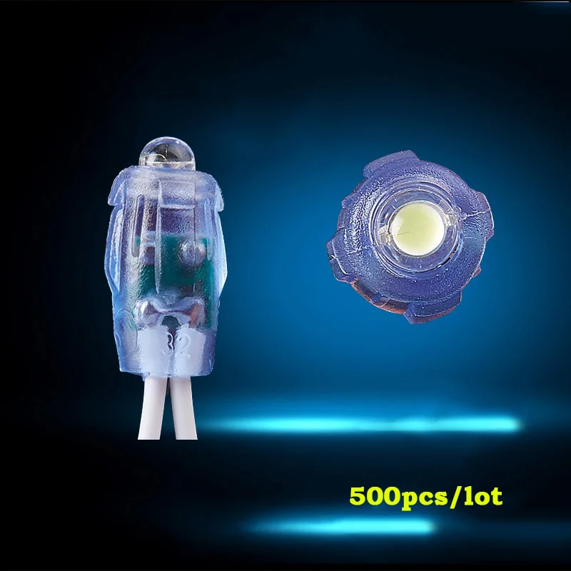 500pcs Bulk Price LED Lighting Module DC 5V Led Pixel Full Color Diffused Digital Strings WS2811 12mm Waterproof RGB Led Module