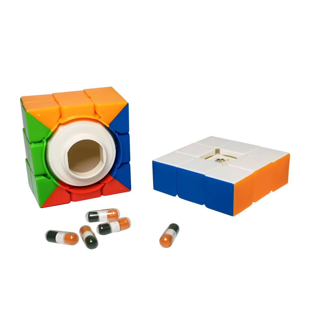 Official Rubiks Cube Safe Puzzle Money Stash Secret Compartment Storage Box 