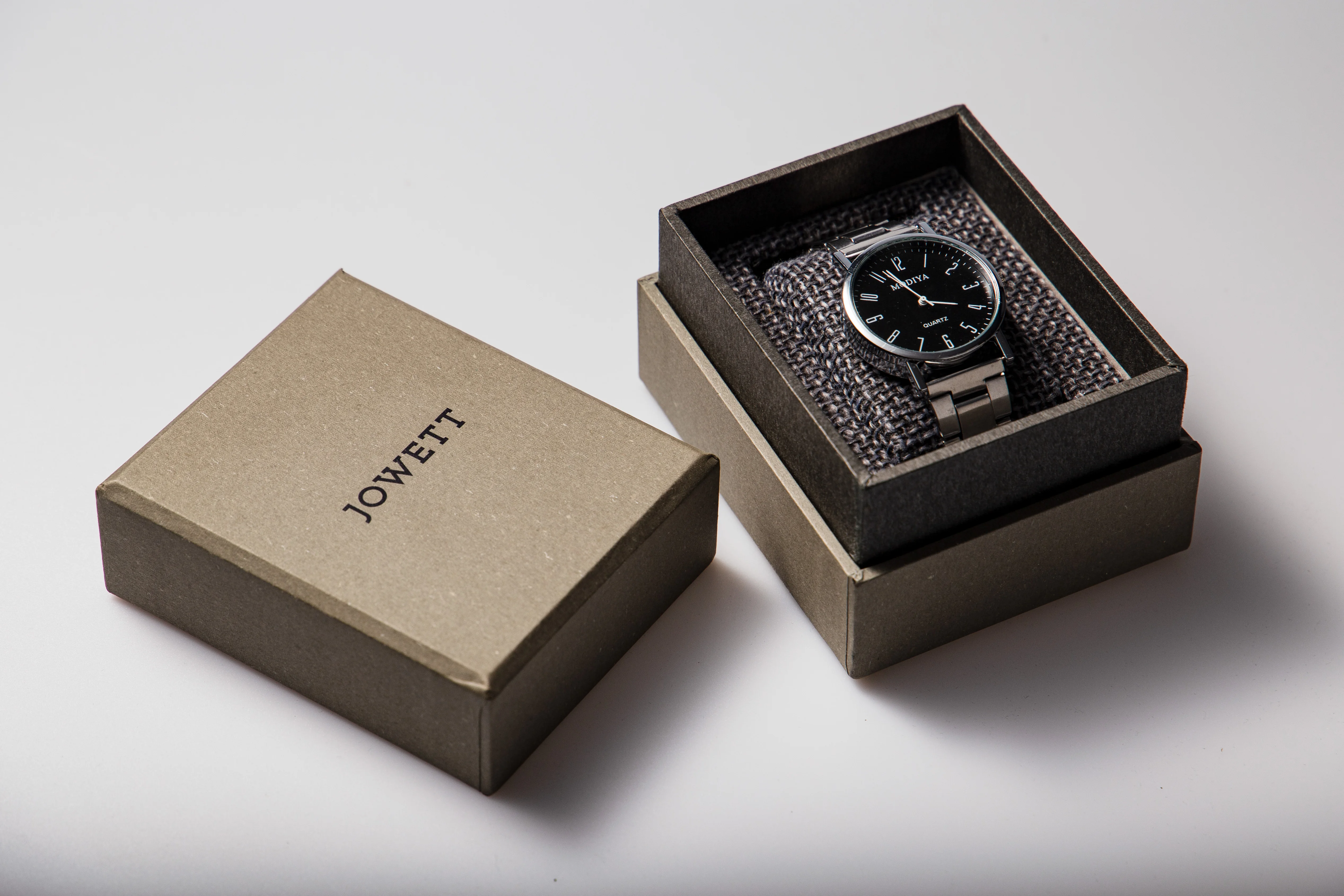 Custom Logo Modern Single Paper Cardboard Wrist Watch Box Packaging