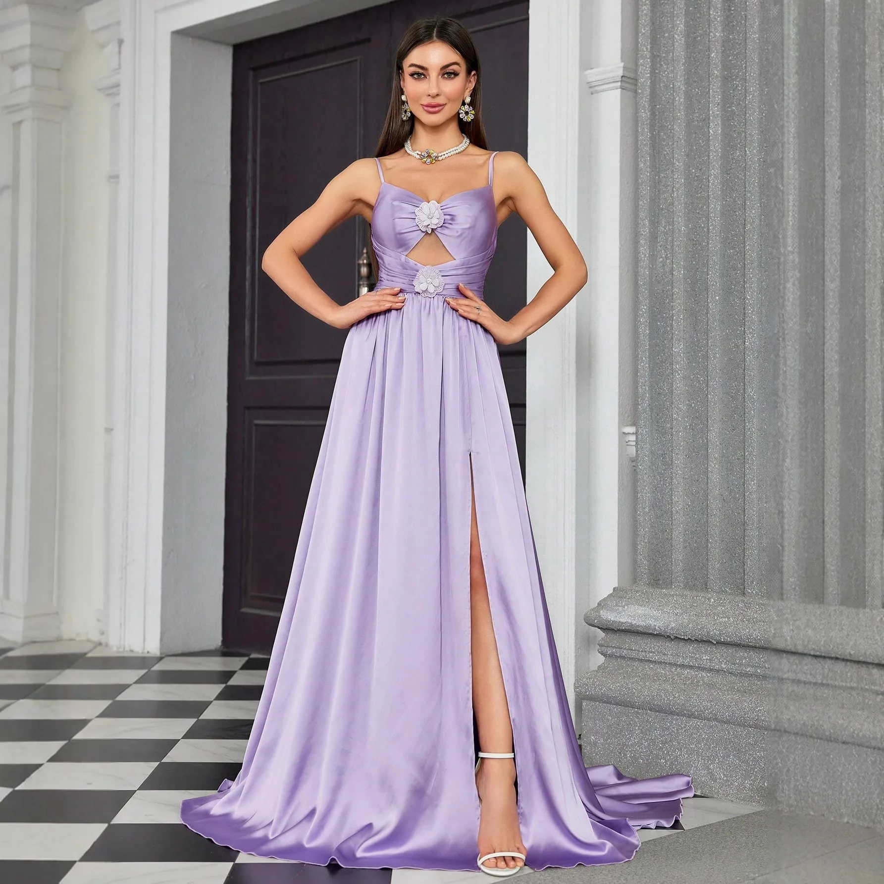 sexy purple clothes One Hot Tamale Cutout Mini Dress - Neon Purple main image 0