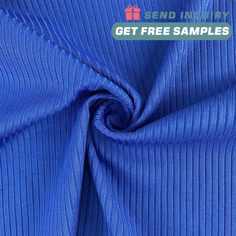 RIB 4x2 READY GOODS WITH BRUSHING BACK SIDE FABRIC 14TON 100% Polyester Span GOOD QUALITY  for Women Garment
