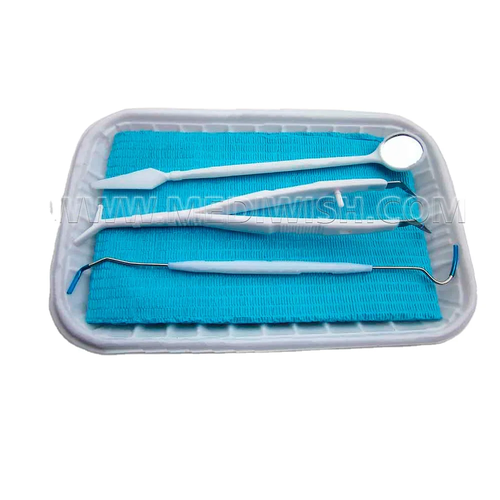 Daily Disposable Dental Examination Sterile Kit 5 In 1 Disposable