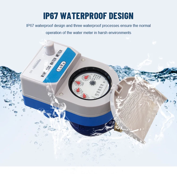 Prepaid Lorawan Wireless Ip67 Waterproof Water Meter With Valve Control ...