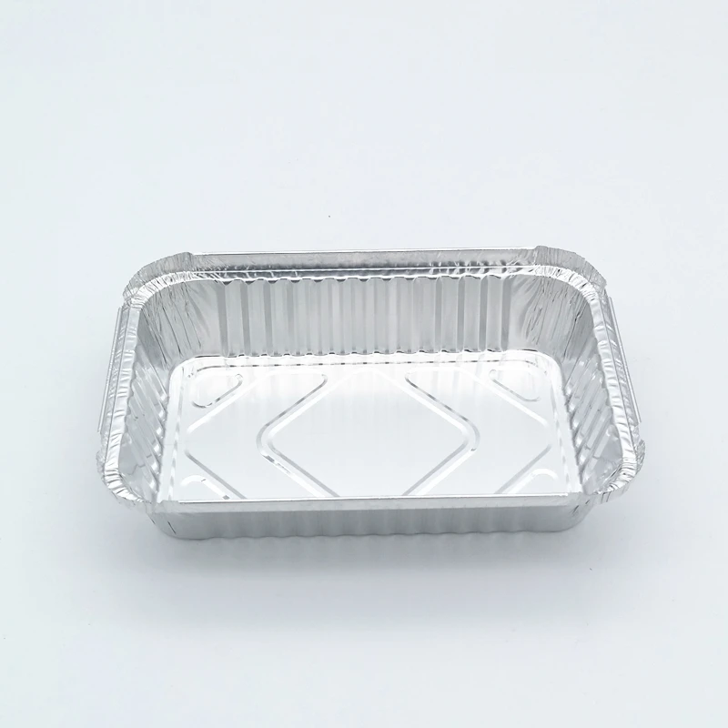 product tia ca71  wholesale popular 8 inch square plate leakproof sealing takeaway food no1 foil container-2