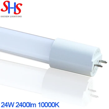 led tube light 10000K t8 glass tube 24w led lamp China factory t8 led tube lights