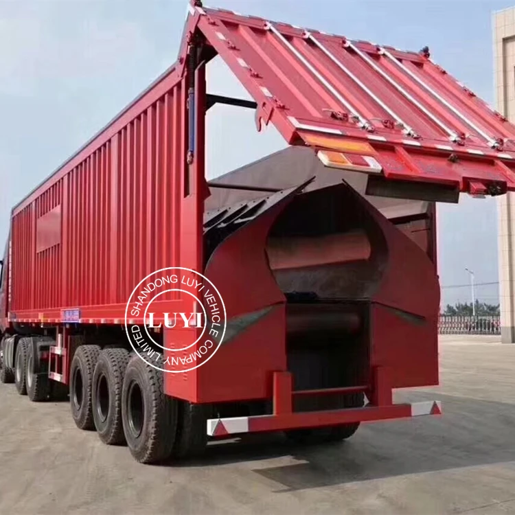 CHINA STANDARD STEEL FAST MOVING FLOOR EJECTOR SEMI TRAILER for SALE