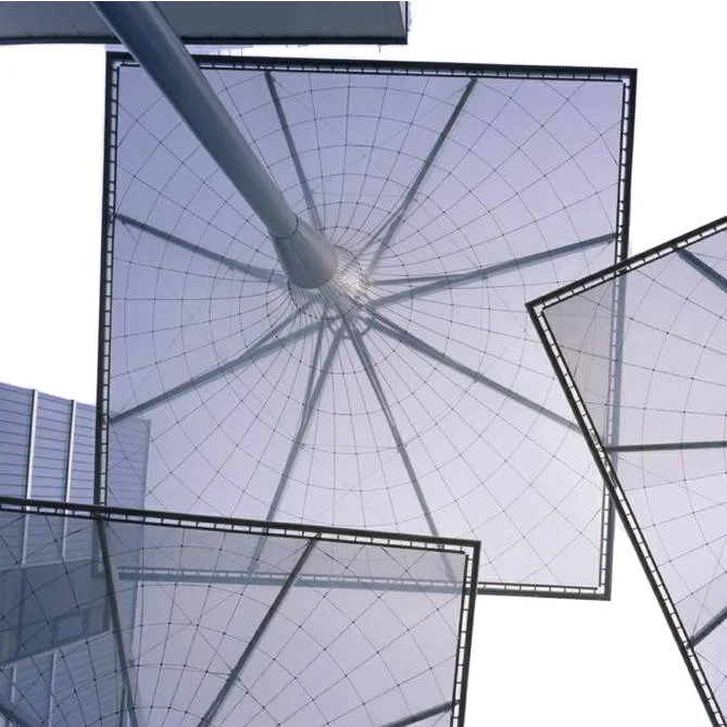 Modern Transparent ETFE and PVDF Membrane Material for Architectural Greenhouse Roof for Parks Outdoor Spaces Halls Hotels