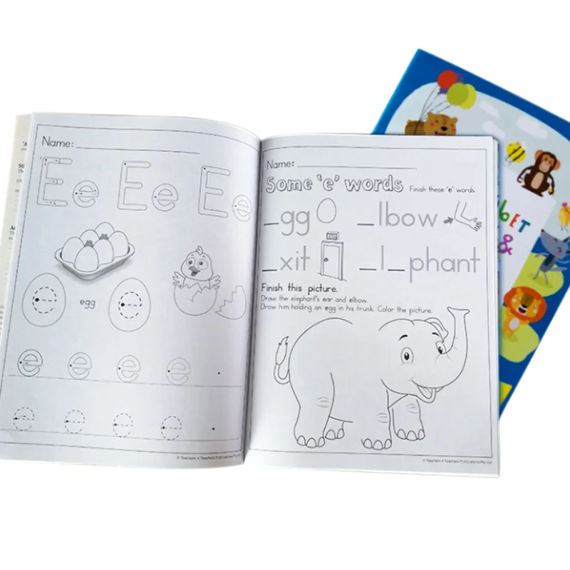English Alphabet Pen Control Exercise Maze Game Children Children's ...