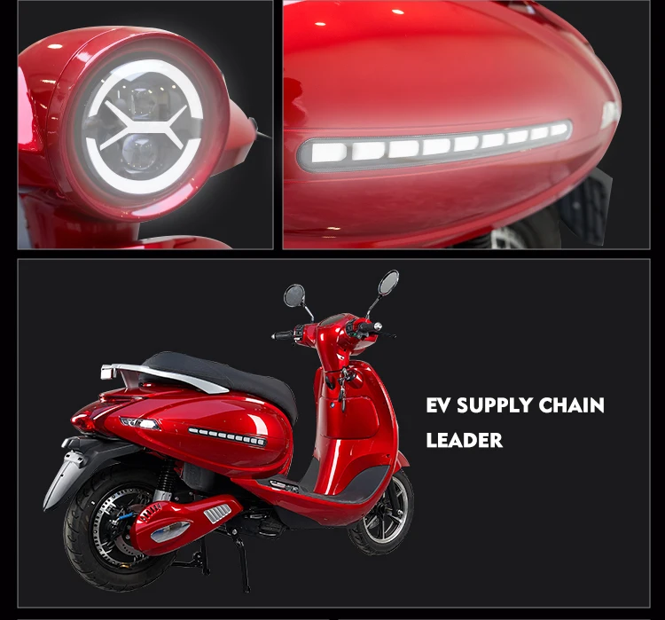 2025 Classic Electric Motorcycle 1100w/1300w 65km/h Speed 70km Range Electric Moped Scooter/electric Motorcycle for Adult