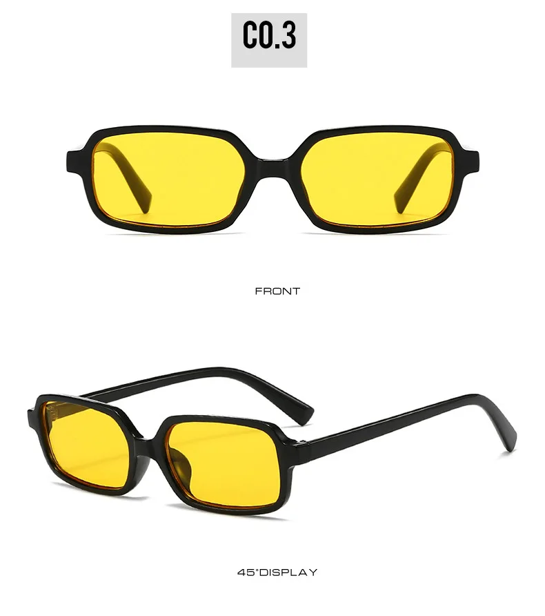 Nueva gran oferta, gafas de sol con montura cuadrada pequeña, gafas de sol a la moda para mujer, gafas Vintage para hombre, gafas con logotipo personalizado, sombrilla de tendencia