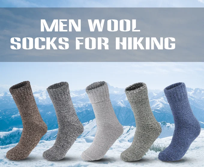 Socks Uron 100 Wool Men Merino Wool Socks For Men Warm Terry Custom