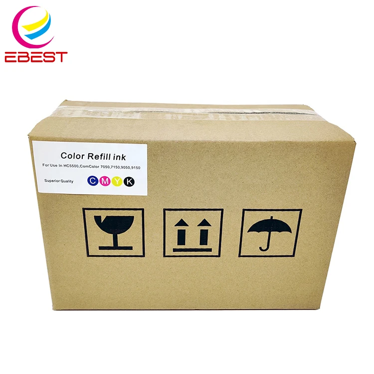 EBEST Compatible for HC5500 Ink Compatible Risos for 7050 7150 GD9630 FW5230 FT GD FW X1 CC Series Bottle Refill Pigment Ink