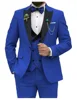 Blue suit vest and dress pants