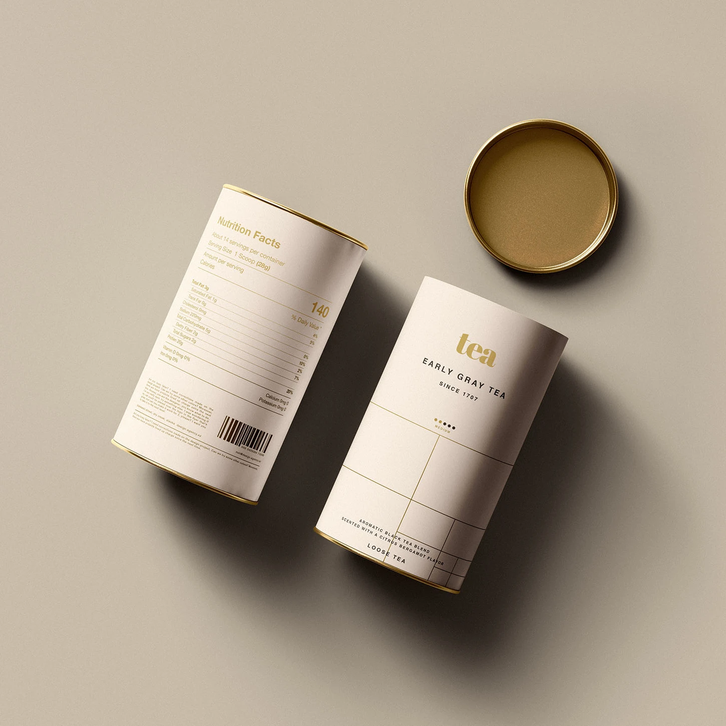 Custom Food Cylinder Box Packaging Tin Can Metal sealed Tin Box Tea Packaging Cylinder Aluminium Tin Cylinder Packaging