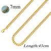 Catena Cubana Oro 7mm