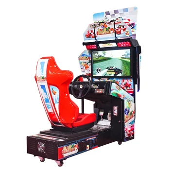 Quality Indoor Amusement Centre Coin Operated Arcade Outrun Driving Video Racing Car Game Machine