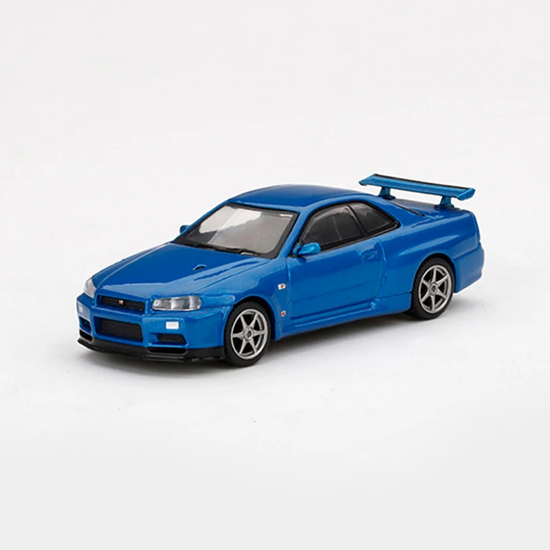 MINIGT Diecast 1:64 Scale Model Cars Skyline GTR R34 V-spec II Alloy Metal Cars