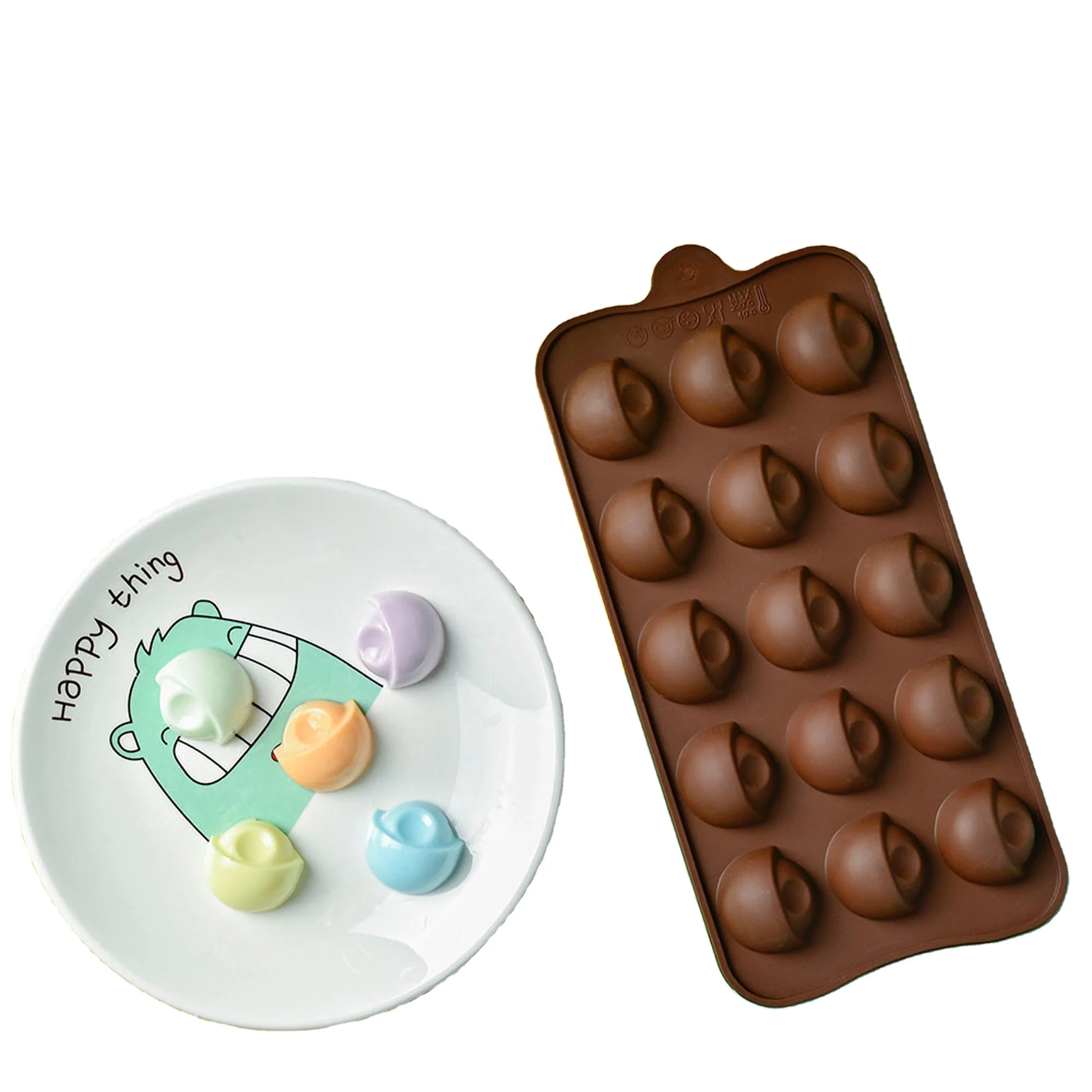 15 cavity diy silicone chocolate molds