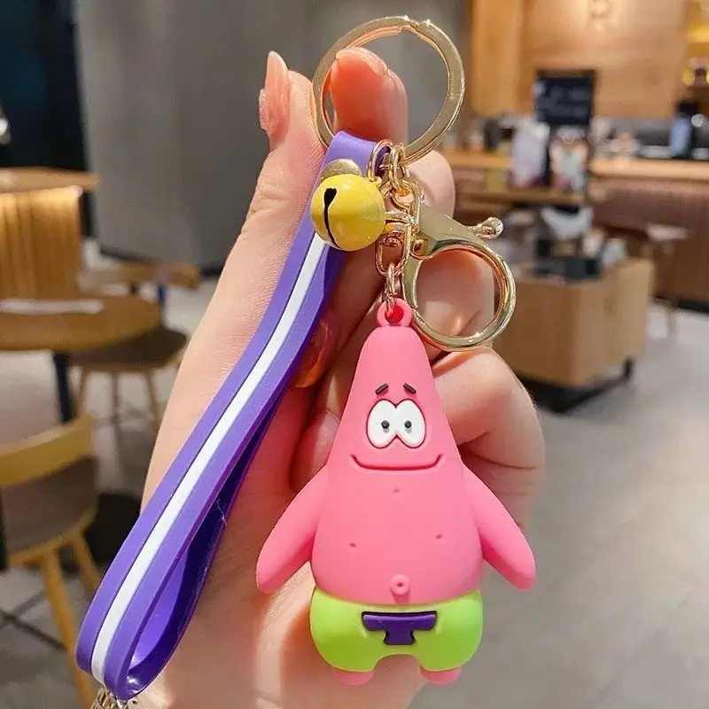 Cartoon Squarepants Silicone Keychain Figure Star Squidward Tentacles ...