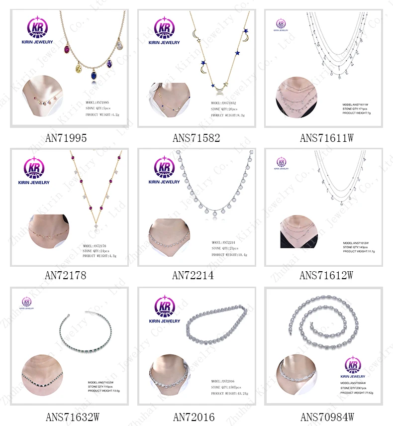 Fashion jewelry women silver chain necklace flower dance necklace pendant charms diamond pendant
