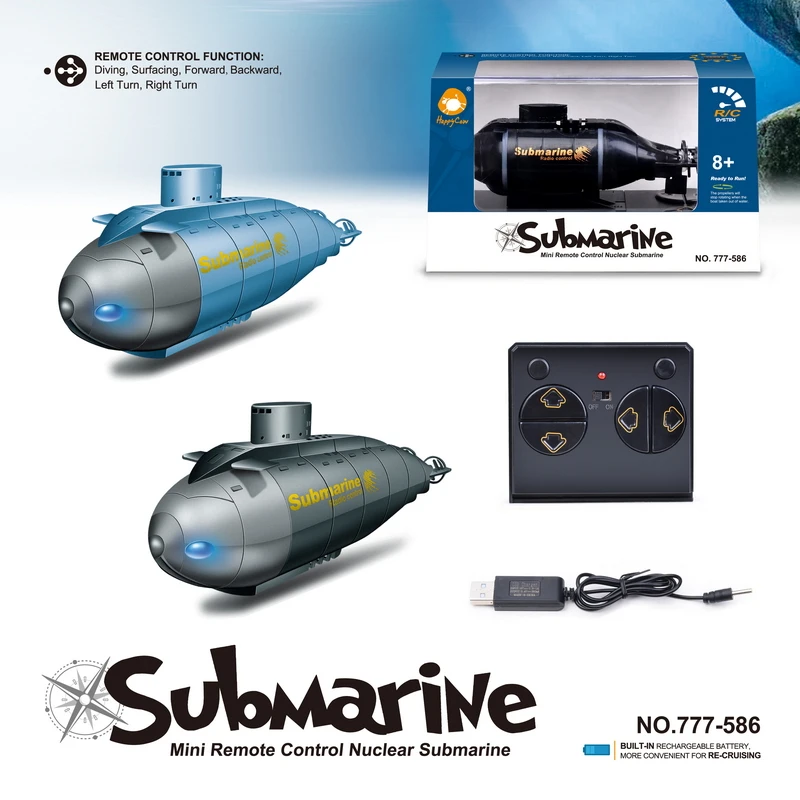 Factory 777-586 Rc Mini Submarine Speed Dropshipping Underwater 6ch ...