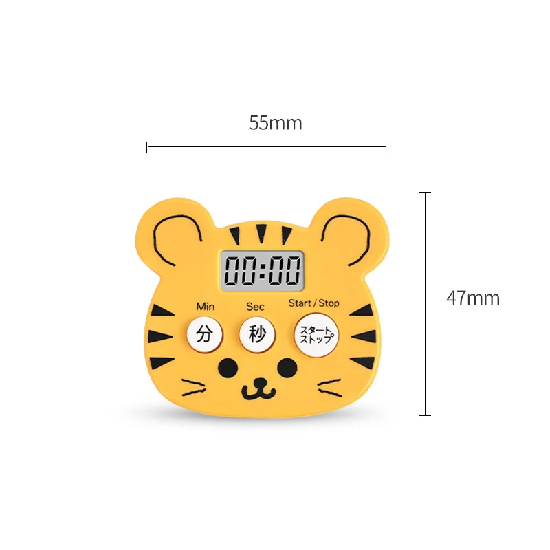 SYH1239 Mini Bear Shape Kitchen Timer Cute Decorative Animal Timer for the Kitchen Made of Plastic