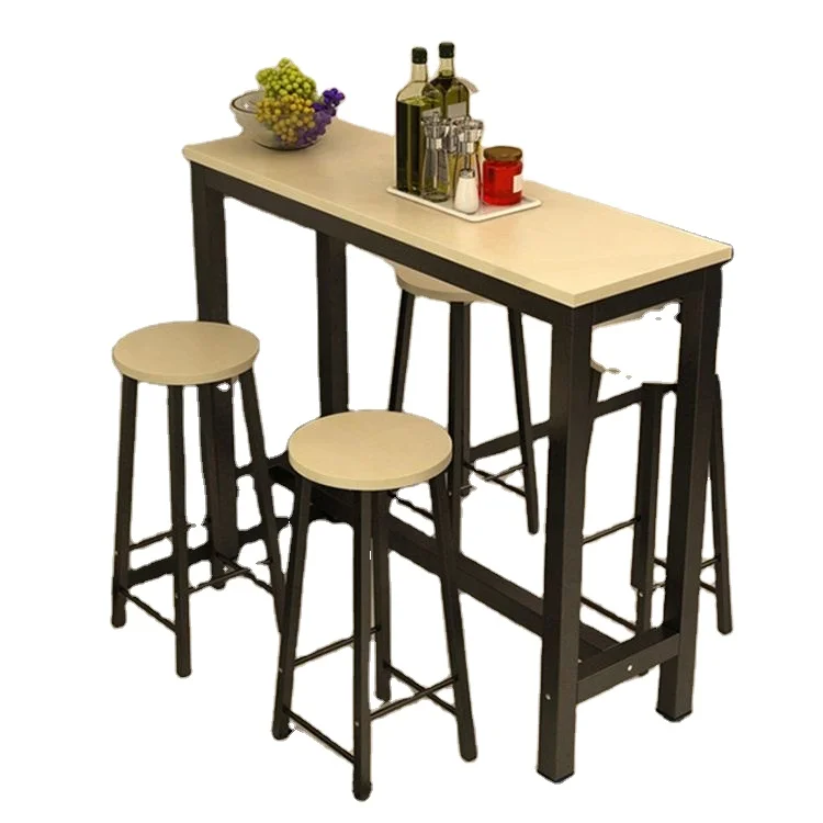 Creative Wall Partition Simple High Stool Small Bar Table Combination