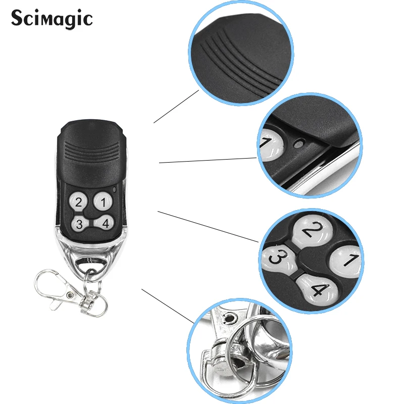 LIFE FIDO 2 FIDO 4 VIP 2 VIP 4 Garage Gate Remote Control Replacement 433mhz Remote Transmitter