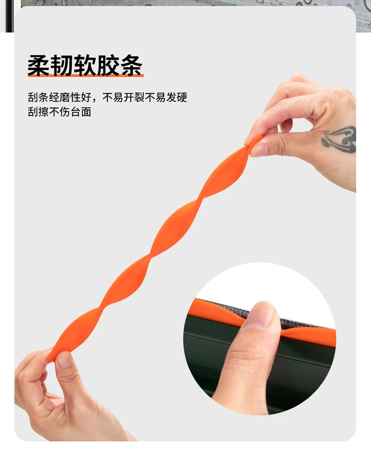 Скребок для мытья окон двусторонний, бытовой пластиковый скребок для мытья стекол