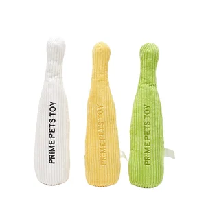 Pet Toy Plush Baseball Squeaker Crinkle Toy Interactive