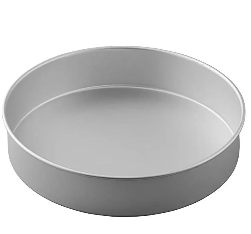 Anodized Round 2/3/4 Inch Height Aluminum Straight Pan Tapered Bake Tin