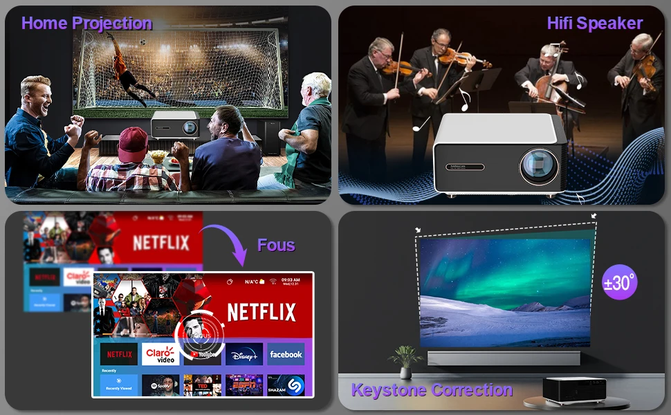 Rigal Rd839 1080p Android Big Screen Hd Video Children's Smart