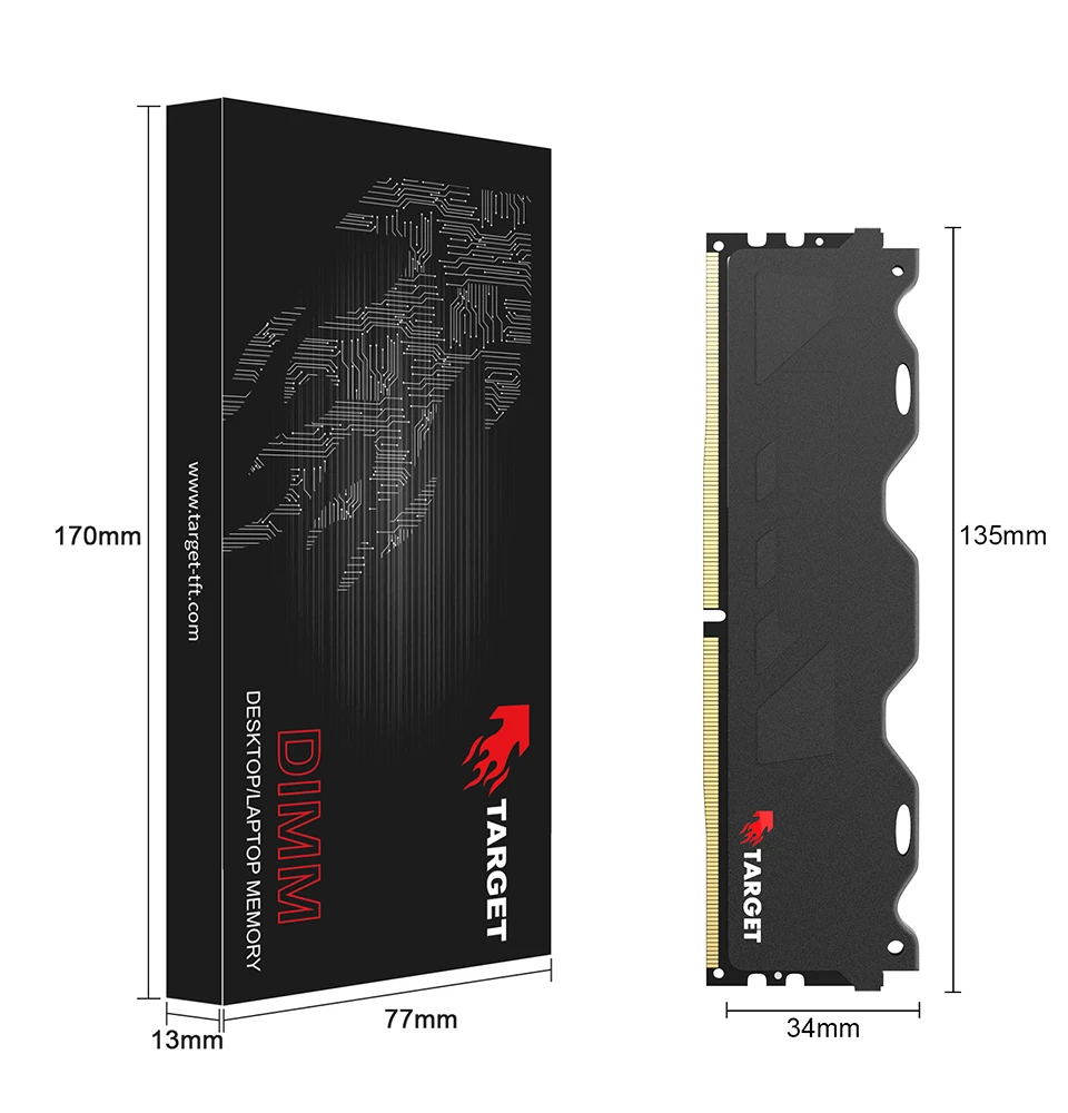 Produsen TARGET Rgb Ram Ddr3 8Gb 2666Mhz Rgb Ram Memori Heatsink 8Gb Ddr3  1600Mhz Desktop Pc Memoria Ram
