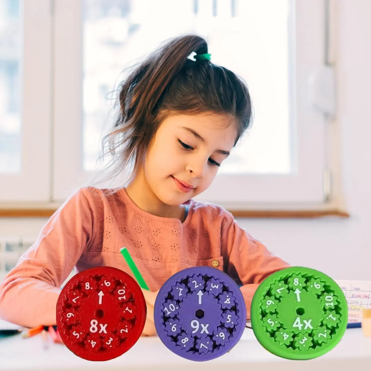Amazon Hot Sale Math Fidget Spinner Math Fact Fidget Spinners Multiplication Learning Education Toy Math Fidget Spinner Toys