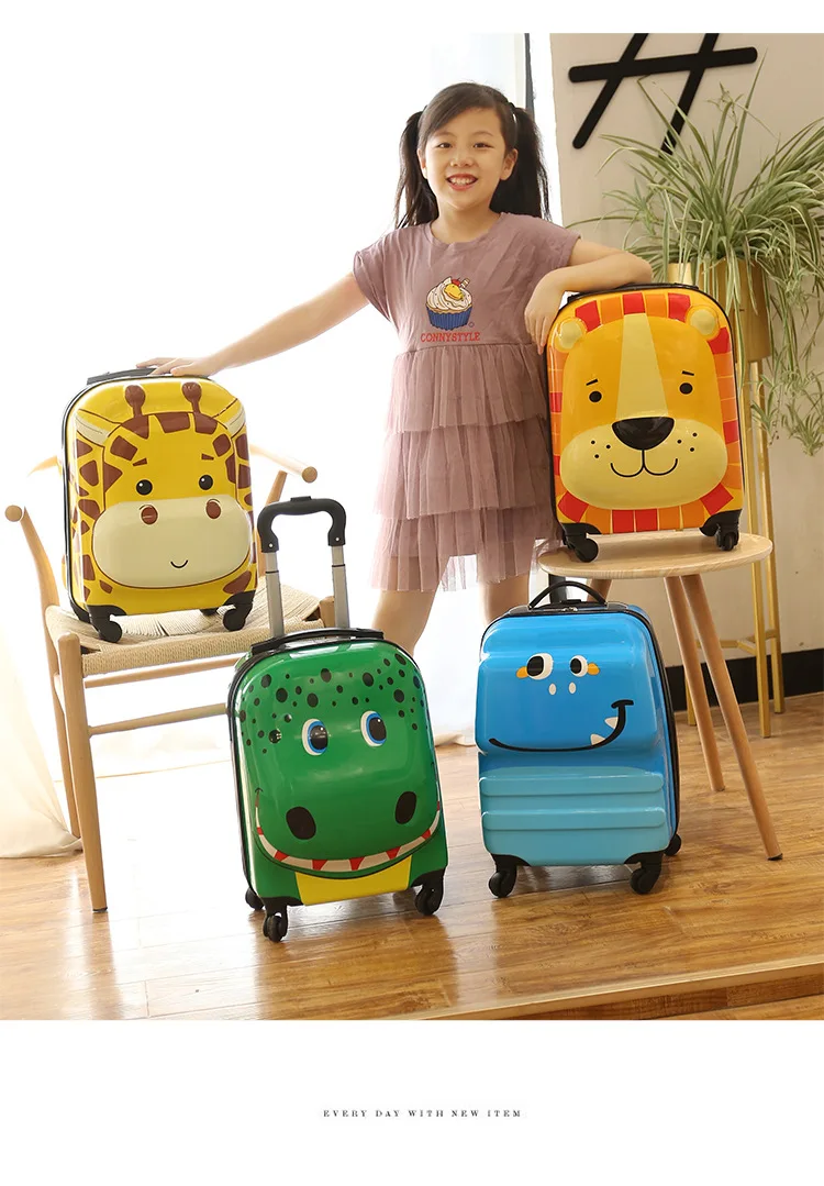 Custom Logo Kids Suitcase Trolley Case Wholesale Carry On Children