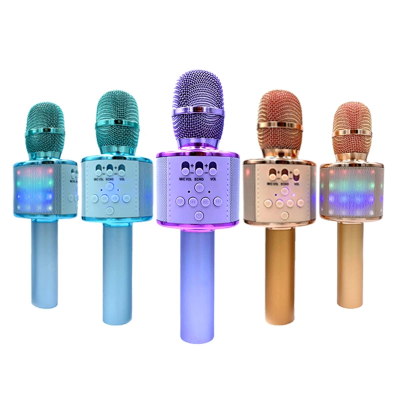 Presentes para meninas de 7 8 anos - Microfone de karaokê Bluetooth sem fio  com luzes led para crianças e adultos, brinquedos populares presente de  aniversário para meninas de 3 a 12