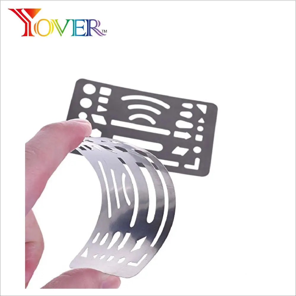Art Accessory 26 Holes Metal Tool Erasing Shield