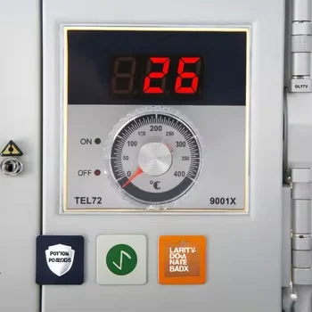 TEL72-9001X 220V/380V Digital Thermostat Mechanical Knob Adjustment Panel Mounted Temperature Controller for Industrial Oven