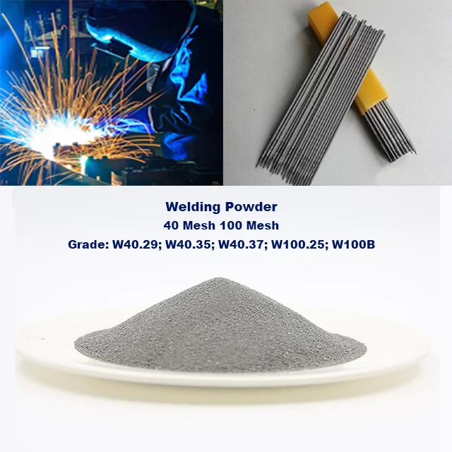 Factory Made Direct Sale 100 Mesh Iron Powder for Welding Pure Reduced Iron Powder Price