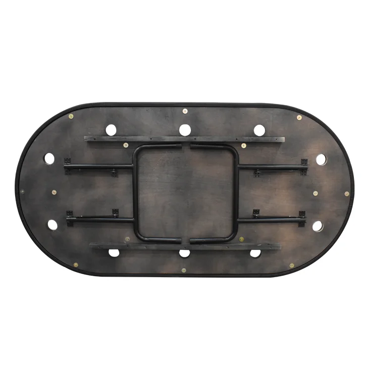 YH 10 мест Техасский покерный стол для казино складной покерный стол с мягкими направляющими и держателями стаканов