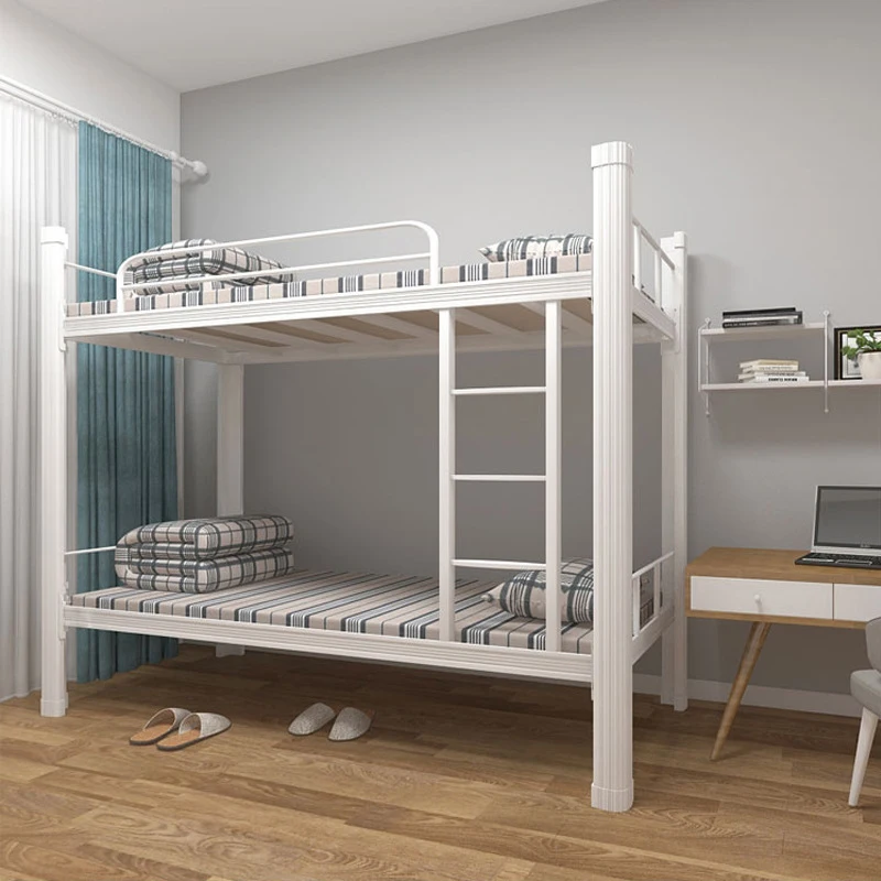 Powder Coated Metal Steel Bunk Bed for Dormitory Use with Heavy Duty Frame and 2 Layer Design