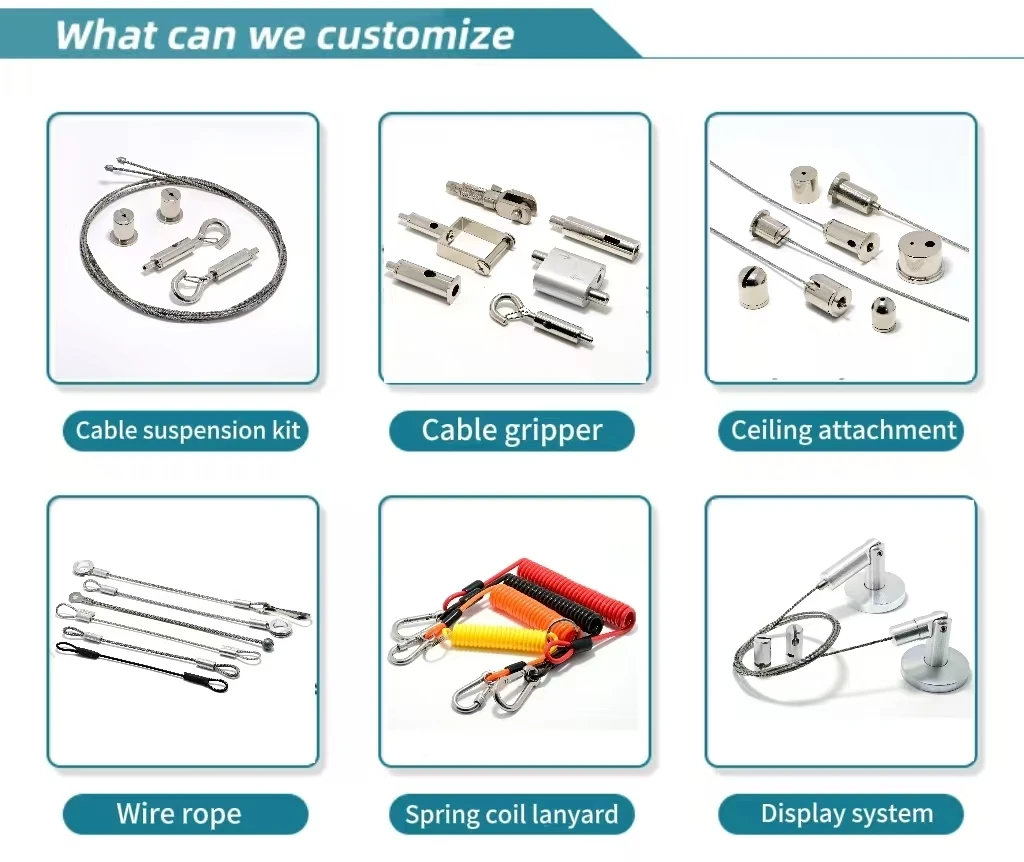 Ceiling Mounting Bracket Light Fixture Safety Hanging Rope Lighting Accessories Lighting Suspension Cable Grippers
