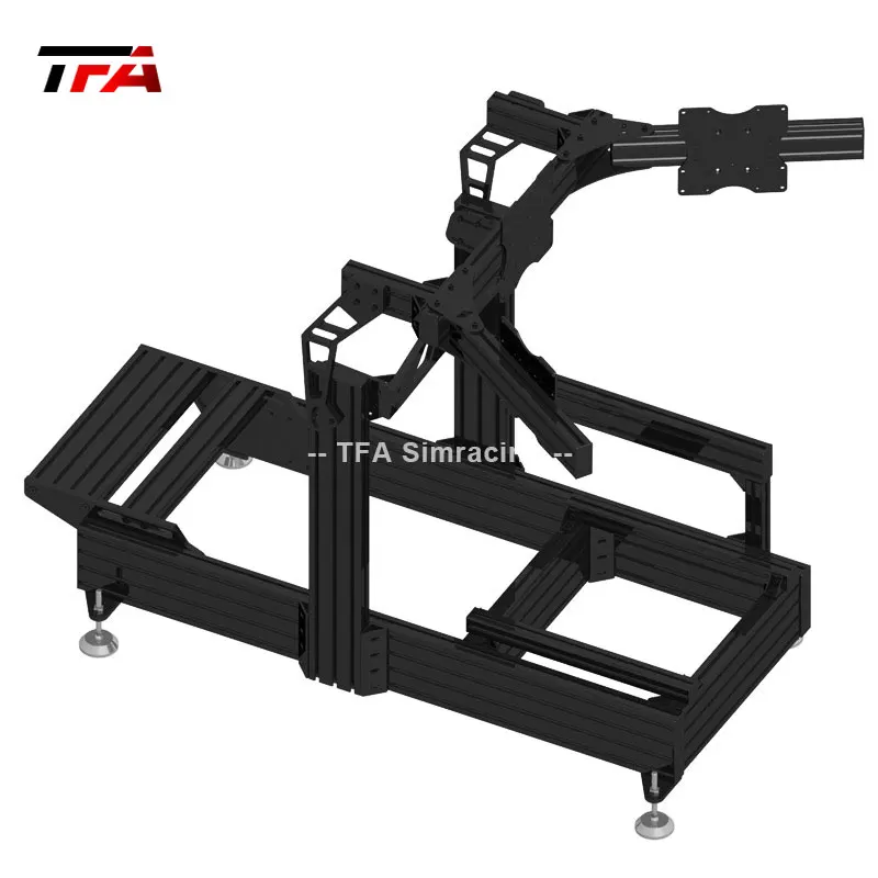 Sim Racing Rig Car Game Driving Simulator Cockpit Silver 40120 Kit ...