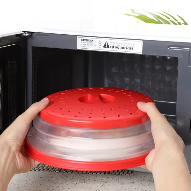 Collapsible Microwave Covers Round Food Cover Splatter Guard microwave covers for food splatter